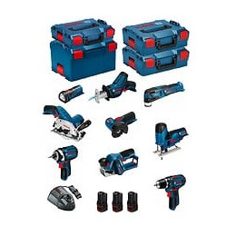 Bosch Kit 12v Bmk9-28dd3 (gsr 12v-15+gdr 12v-105+gks 12v-26+gws 12v-76+gst 12v-70+gop 12v-28+gsa 12v-14+gli 12v-80+gho 12v-20)