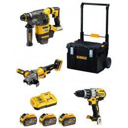 Dewalt Kit Fvk381tsx3hd-qw 54v/18v (dch333 Dcd996 Dcg414 3 X 9,0 Ah Dcb118 Ds450 Dwst1-75668)