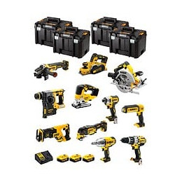 Dewalt Kit Dwk1103t (dcd996+dch273+dcg405+dcf887+dcf899h+dcs334+dcs570+ Dcs355+dcp580+dcs367+dcl050+ 3x5,0ahdcb115+4xtstak Vi)