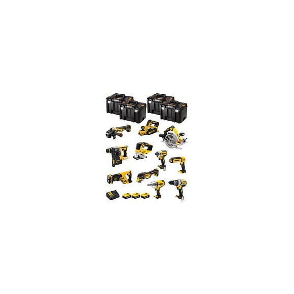 Dewalt Kit Dwk1103t (dcd996+dch273+dcg405+dcf887+dcf899h+dcs334+dcs570+ Dcs355+dcp580+dcs367+dcl050+ 3x5,0ahdcb115+4xtstak Vi)