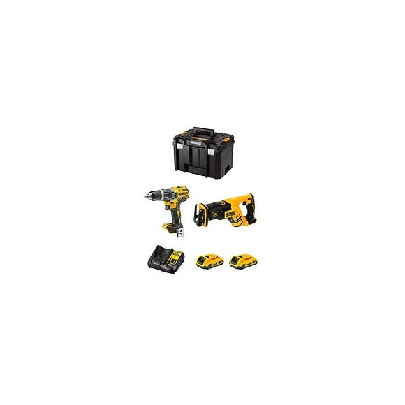 Dewalt Kit Dwk205 (dcd796 Dcs367 2 X 2,0 Ah Dcb107 Tstak Vi)