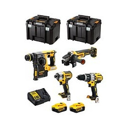 Dewalt Kit Dwk401 (dcd996 Dch273 Dcg405 Dcf887 2 X 5,0 Ah Dcb115 2 X Tstak Vi)