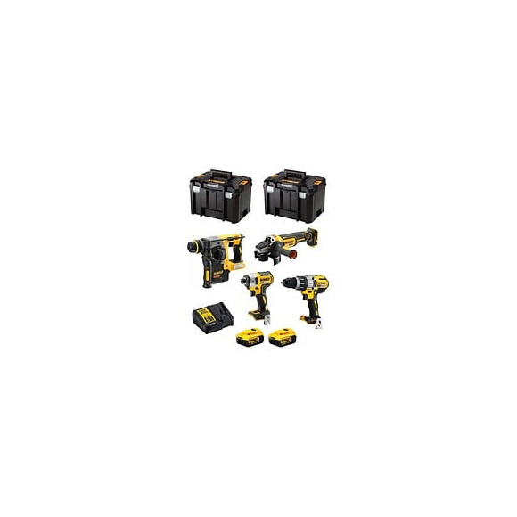 Dewalt Kit Dwk401 (dcd996 Dch273 Dcg405 Dcf887 2 X 5,0 Ah Dcb115 2 X Tstak Vi)