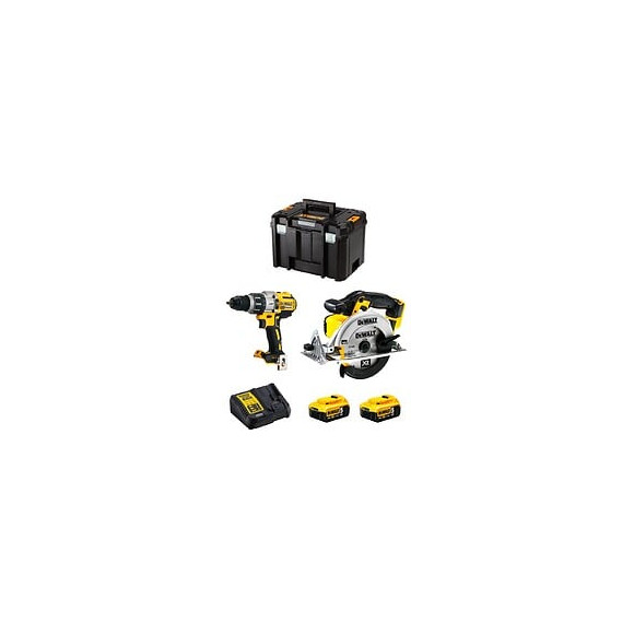 Dewalt Kit Dwk214 (dcd996 Dcs391 2 X 5,0 Ah Dcb115 Tstak Vi)