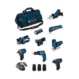 Bosch Kit Bmkb9-28cd3 (gsr12v-15+gtb12v-11+gdr12v-105+gws12v-76+gst12v-70+gop12v-28+gsa12v-14+gli12v-80+gho12v-20+3x2,0ah)