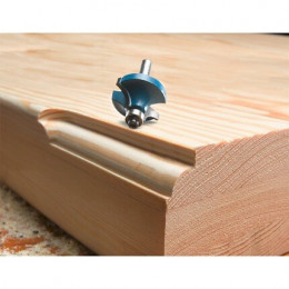 Fraise 1/4 De Rond Au Carbure, Avec Guide Sur Roulement 25,4x8mm Kwb