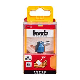 Fraise À Rainurer En V, Au Carbure 14x8mm Kwb