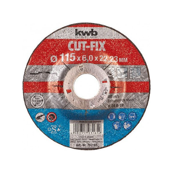 Cut-fix Disque À Ébarber, Pour Le Métal 125x6x22 Mm Kwb