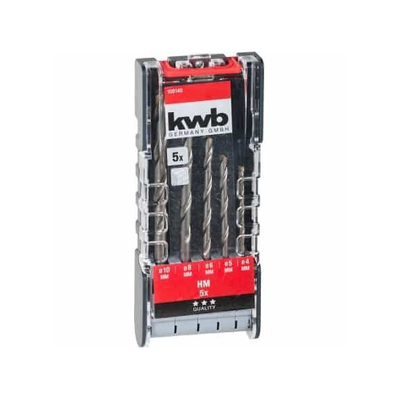 Juego Brocas Piedra. 5pcs Pwrbox Kwb