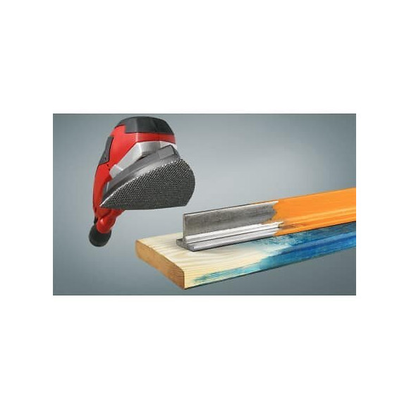 Patins De Toile Abrasive À Mailles Pour Ponceuses Triangulaires Delta, 93 X 93 Mm Gr 120 Kwb