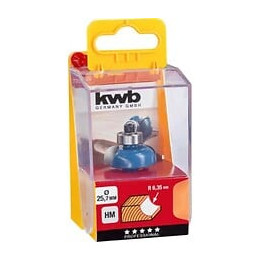 Fraise À Canneler, Au Carbure, Avec Guide Sur Roulement 25,7x8mm Kwb