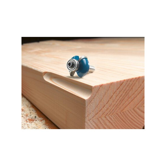 Fraise À Canneler, Au Carbure, Avec Guide Sur Roulement 25,7x8mm Kwb