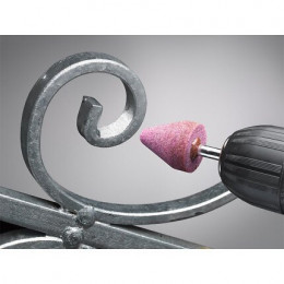 Meule Céramiques Sur Tige, Cône Rond 25x30mm Kwb