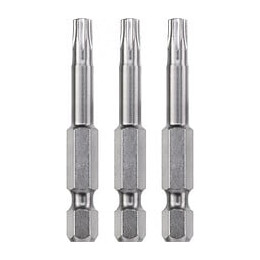 3 Embouts Industrial Steel, 50mm  Torx T40 Sb  Kwb