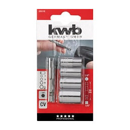 Jeu De 1 Adaptateur 50mm Avec 4 Douilles 7,8,10 Et 13mm Kwb