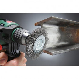 Brosse Plate, Double Épaisseur, Fil D'acier Hss Ondulé Boite Ls Kwb