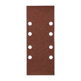 10 Patins Abrasifs, Bois & Métal, Gr 80 93 X 230 Mm Perforés Type B Kwb