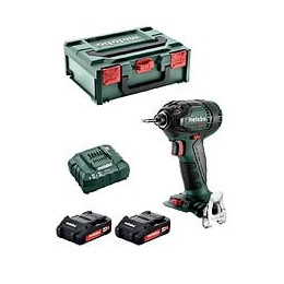 Visseuse À Chocs Metabo Ssd 18 Ltx 200 Bl (2 X 2,0 Ah Asc55 Metabox 145)