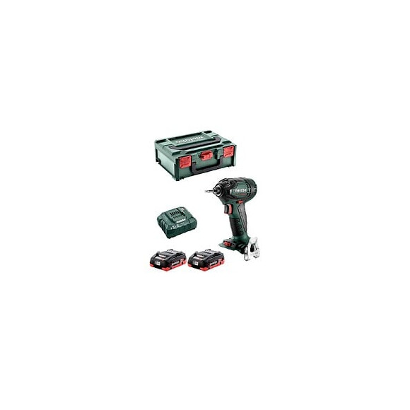 Visseuse À Chocs Metabo Ssd 18 Ltx 200 Bl (2 X 4,0 Ah Lihd Asc55 Metabox 145)