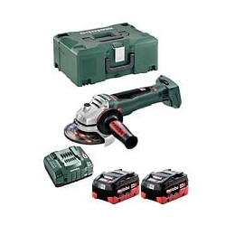 Meuleuse D'angle Metabo Wb 18 Ltx Bl 125 Quick (2 X 5,5 Ah Lihd Asc145 Metaloc)