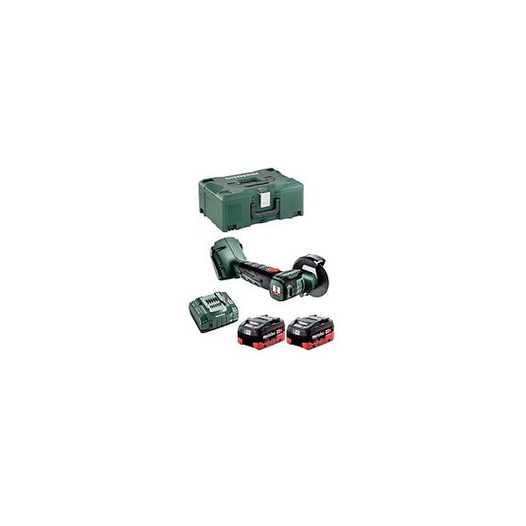 Meuleuse D'angle Metabo Cc 18 Ltx Bl (2 X 5,5 Ah Lihd Asc145 Metaloc)