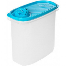 Conteneur De Service Alimentaire 2 L. Topflex Ovale Turquoise (18,4x9,7x19cm) Tatay