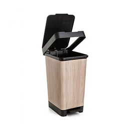 Poubelle À Pédale Smart Deco Wood 25l