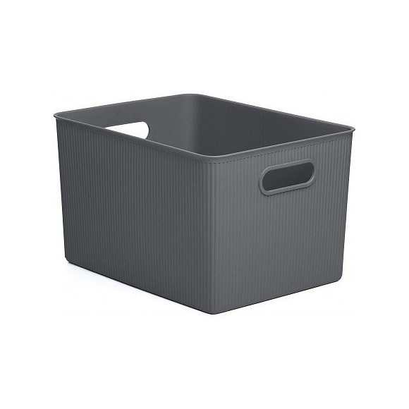 Panier De Tri Baobab Xl Gris Anthracite 22 L. (29,4x38,5x23cm) Tatay