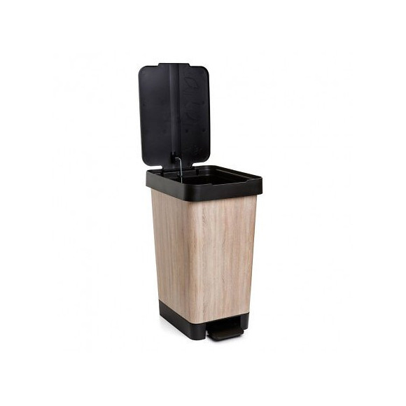 Poubelle À Pédale Smart Deco Wood 25l