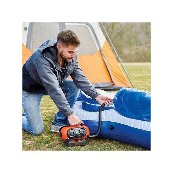 Compresseur D'air Ac / Dc Pour 230v / 12v / 18v Black&decker