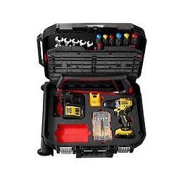 Set De 68 Pièces Facom Bv.r30cmd1ib (perceuse-visseuse Dcd701d2 Coffret À Roulettes)