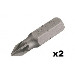 Embout De Vissage Pozidriv N°3 (25mm) - 2 Pièces