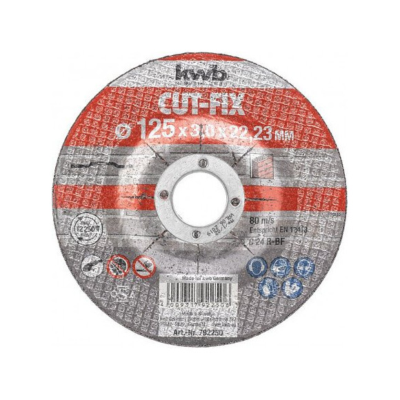 Cut-fix Disque À Tronçonner, Pour La Pierre 125x3x22mm Kwb