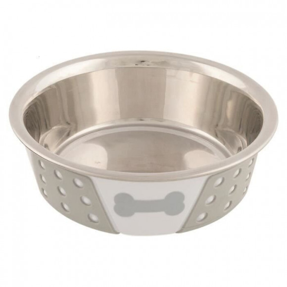 Trixie Ecuelle En Acier Inox - Blanc - Pour Chien