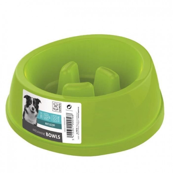 Mpets Gamelle En Plastique Simple Melamine Bowl - Pour Chien - 900ml - Coloris Divers
