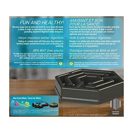 Aikiou Hexa Bol Ralentisseur - Gris - Pour Chien