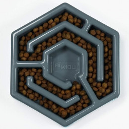 Aikiou Hexa Bol Ralentisseur - Gris - Pour Chien