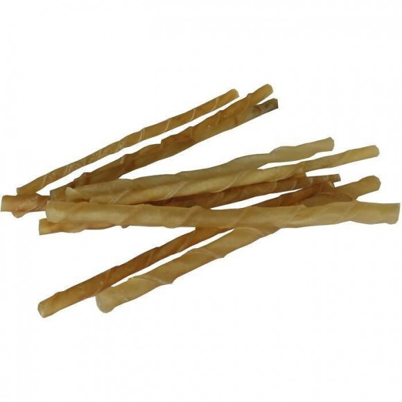 Aime 100 Batonnets Torsades A Macher De 12cm - 100% Peau De Buffle - 730 G - Pour Chien