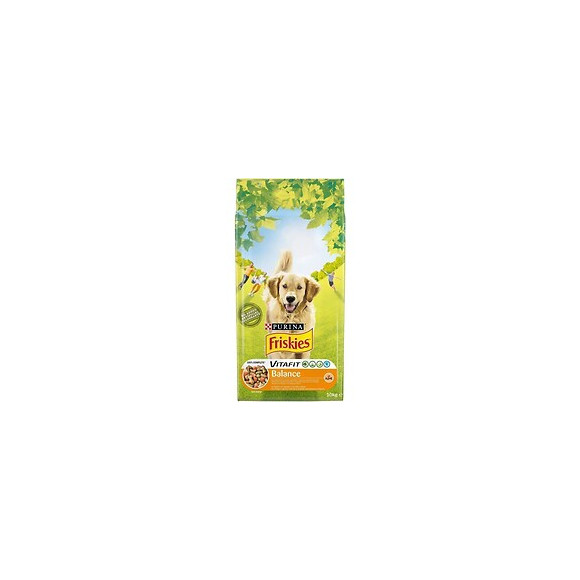 Friskies Croquettes Vitafit Balance - Au Poulet Et Legumes Ajoutes - Pour Chien Adulte - 10 Kg