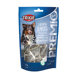 Friandise 100 % Peau De Saumon. Pour Chien. 80 G. Premio Salmon Knots - Trixie - Tr-31575