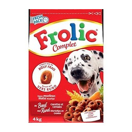 Frolic Croquettes Completes - Au Boeuf Frais, Carottes Et Cereales - Pour Chien  - 1,5kg