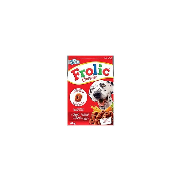Frolic Croquettes Completes - Au Boeuf Frais, Carottes Et Cereales - Pour Chien  - 1,5kg
