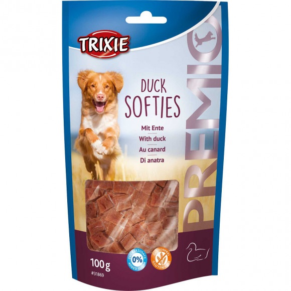 Friandise Au Canard Pour Chien. Sachet De 100 G. Premio Duck Softies - Trixie - Tr-31869