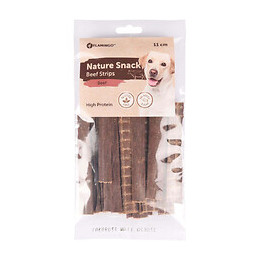 Friandise Naturel Au Bœuf, Bandes De 11 Cm. 100 G. Pour Chien. - Flamingo Pet Products - Fl-518636