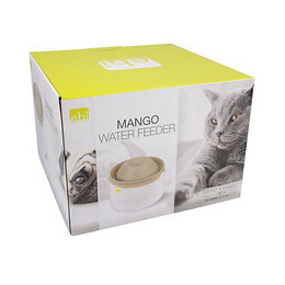 Laroy Duvo Mango Abreuvoir Pour Chats Et Petits Chiens - 1,5 L - 22 X 22 X 15 Cm - Moka
