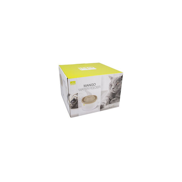 Laroy Duvo Mango Abreuvoir Pour Chats Et Petits Chiens - 1,5 L - 22 X 22 X 15 Cm - Moka