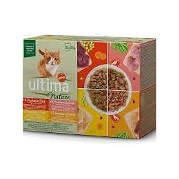 Ultima Patee A La Volaille, Poulet + Dinde Pour Chat - 12 Portions De 85 G