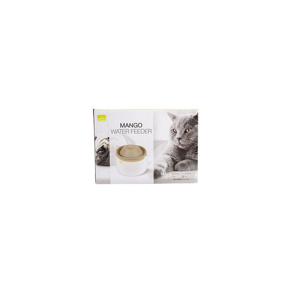 Laroy Duvo Mango Abreuvoir Pour Chats Et Petits Chiens - 1,5 L - 22 X 22 X 15 Cm - Moka
