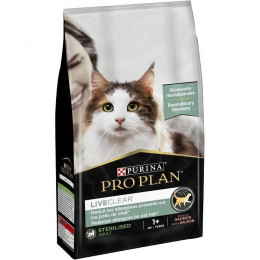 Pro Plan Liveclear Croquettes Riche En Saumon - Pour Chat Adulte Sterilise 1 An Et + - 1,4kg