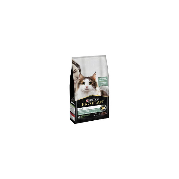 Pro Plan Liveclear Croquettes Riche En Saumon - Pour Chat Adulte Sterilise 1 An Et + - 1,4kg